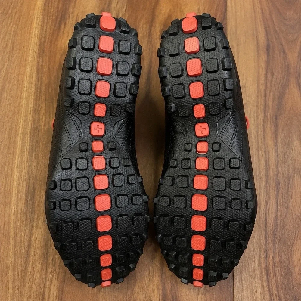 Wenger Swiss Mens Trail Running Shoes Black Orange FM8118 Size 11.5 NEW VC